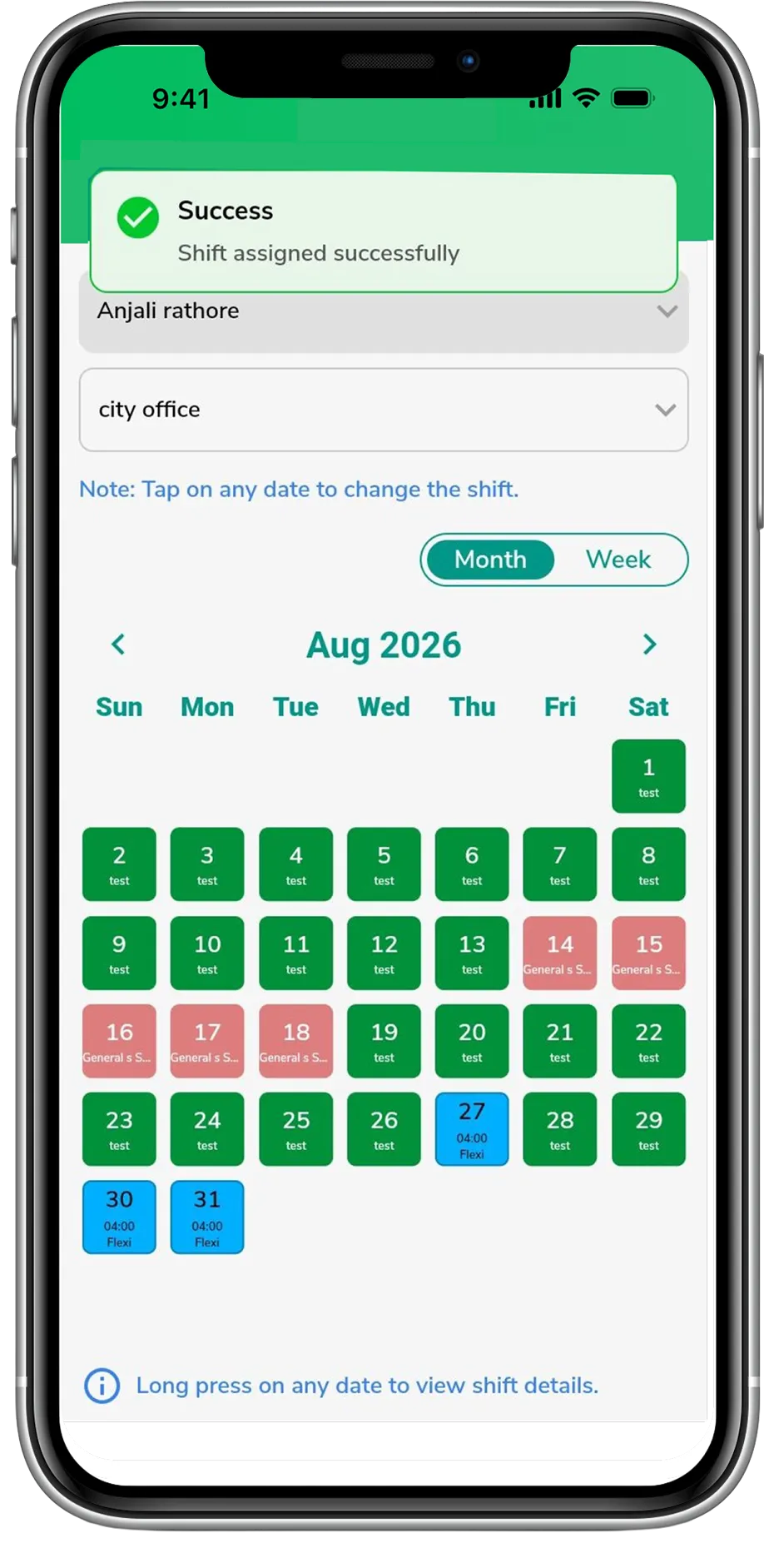 Shift Scheduling