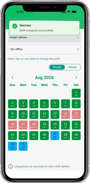 ubiAttendance Mobile App